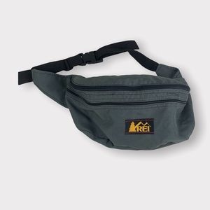 Vintage REI Convertible Backpack Fanny Lumbar Waist Pack Hiking 80s Green 2 in 1